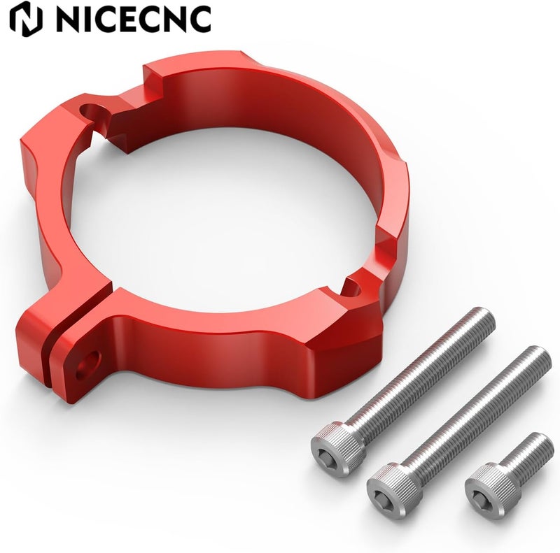 NICECNC Red Exhaust Flange Protector Pipe Shield Compatible with GasGas EX/EC/MC 250/300 2021-2023 Compatible with Husqvarna 250/300 TE/TC/TX 2017-2022 TE 250i/300i 2023 See Fitment - Image 5